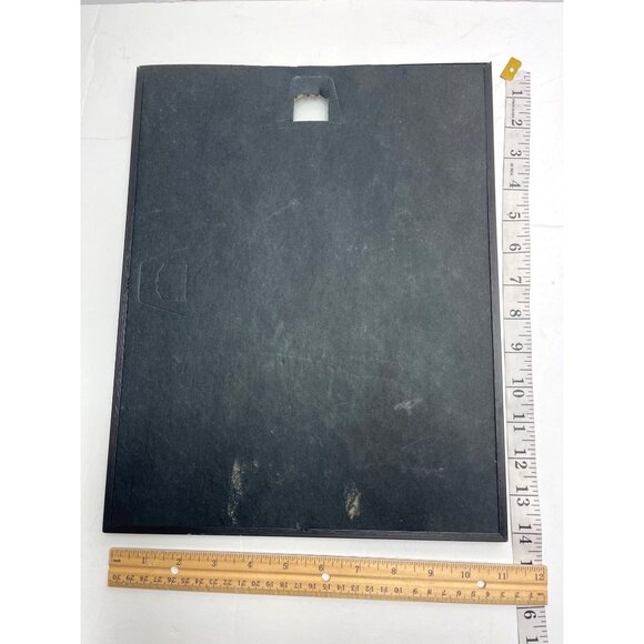 Vintage Black Wooden Picture Frame Set Of 2 W/ Glass Cover 8"x10" & 5"x7" - Picture 3 of 9